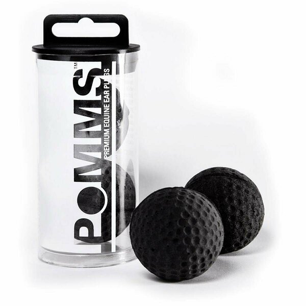 Equine Healthcare 9508100000 Pomms Equine Ear Plugs, Pony - Black 3401-BK-P